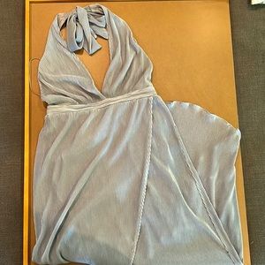 Lush by Lulu’s Light Blue High Low Halter Dress